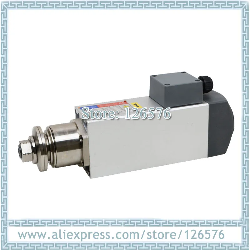 air cooled blade spindle motor 750w 3000rpm square shape spindle motor for wood/glass/plastic