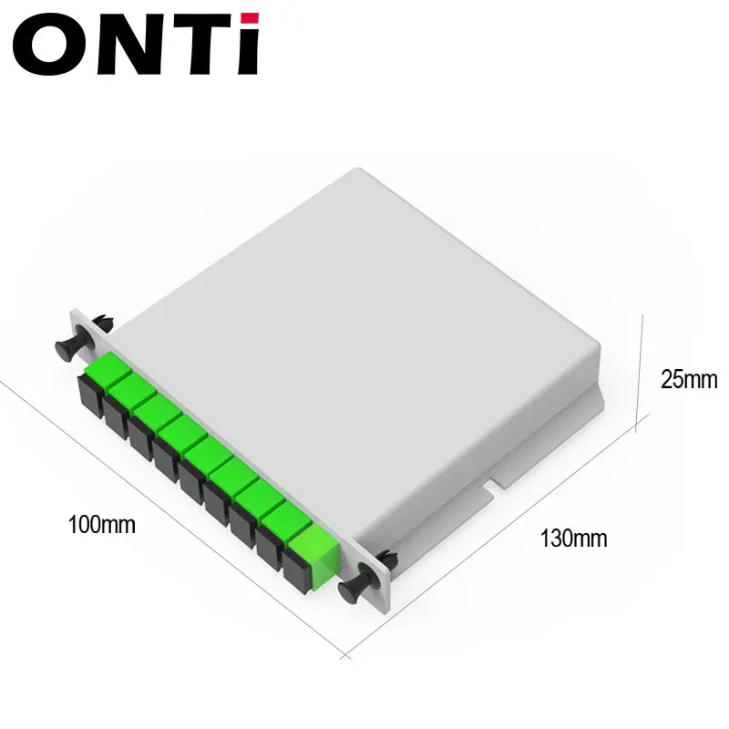 ONTi-Fiber Optical Box, FTTH PLC, Splitter Box, 1X8, 1X8 Planar, Waveguide Type, SC APC, UPC, 5Pcs