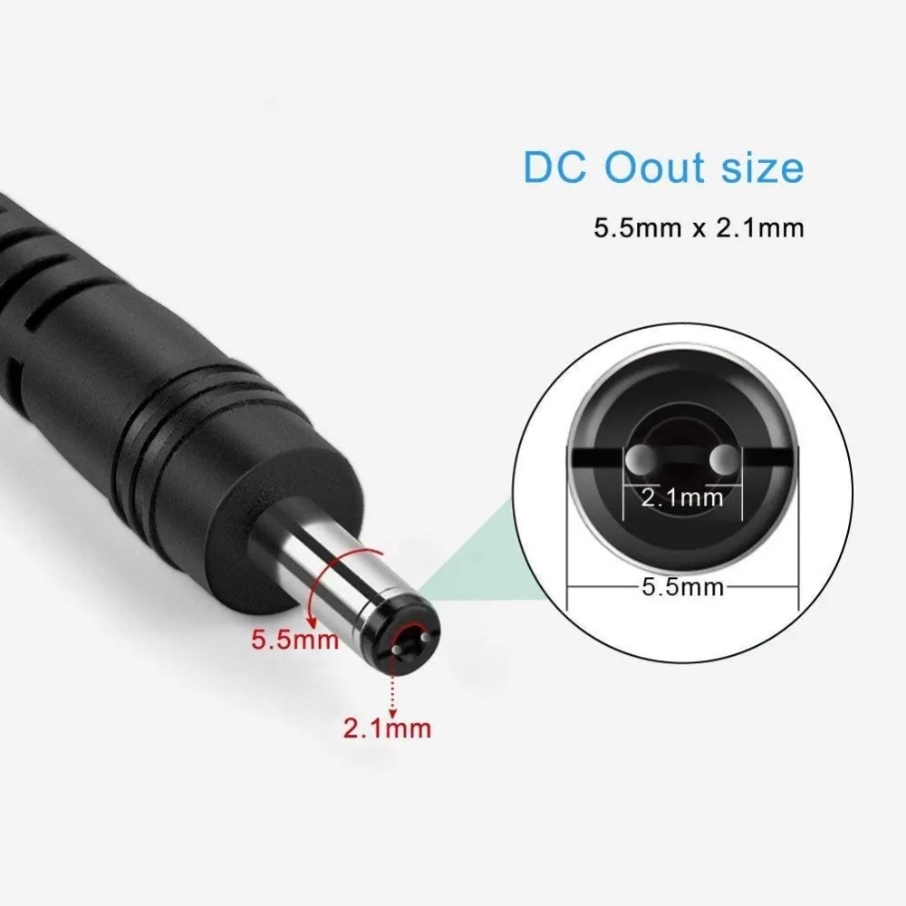 Imagem -03 - Adaptador de Fonte de Alimentação Transformação de Luz Led 2.12.5 mm 5.5 mm Ac110v 220v para dc 5v 12v 24v Carregador 1a 2a 3a 4a 6a 10a para Faixa Cctv