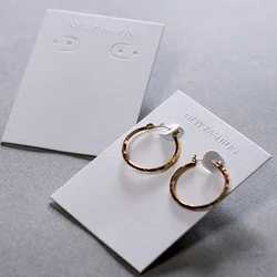 New Hot 500gsm Stock White Paper Popular Jewelry Necklace Earrings Packaging Display Card DIY Hang Label Tag Cardboard