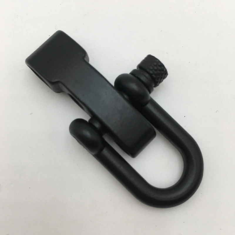 10 Pcs Metal Adjustable Anchor Shackle Emergency Umbrella Rope Buckle Survival Paracord Bracelet Buckle N58B