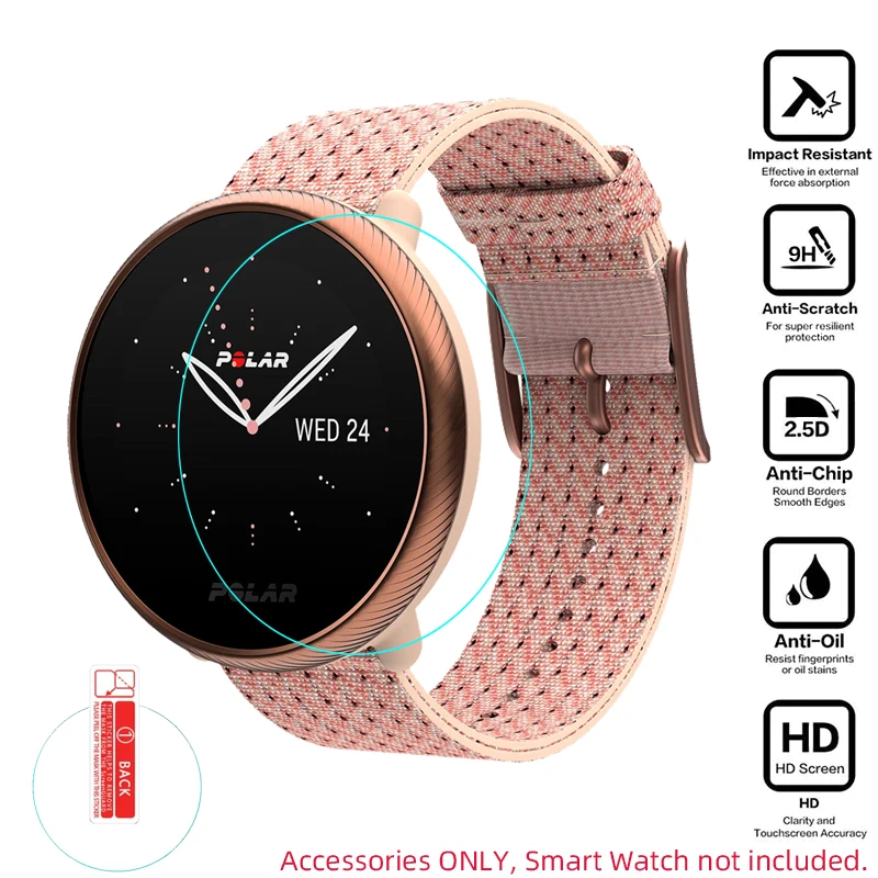 กระจกนิรภัยป้องกันฟิล์มสำหรับ Polar Ignite 2นาฬิกา Ignite2กีฬา Smartwatch Screen Protector ป้องกัน