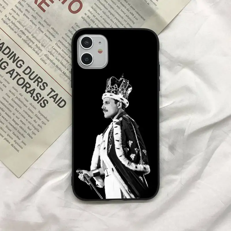 MaiYaCa Freddie Mercury Queen  Phone Case for iPhone 11 12 13 mini pro XS MAX 8 7 6 6S Plus X 5S SE 2020 XR cover