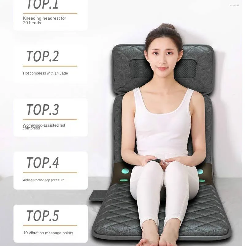 Waist and neck massage mattress seat cushion multi-functional cross border chair cushion full body electric household massager