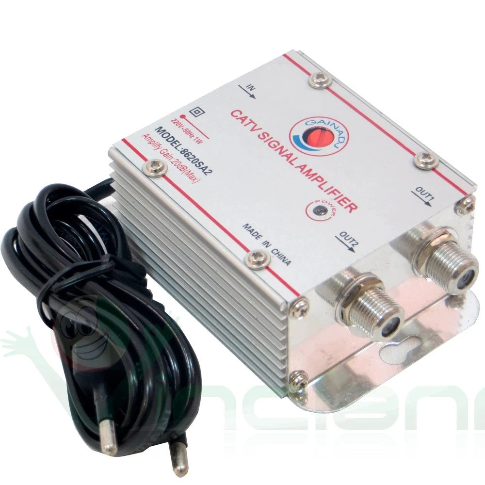 3 vie (2 vie 4 vie) 20db videoregistratore CATV TV via cavo Antenna amplificatore di segnale Booster Splitter satellitare (spina Eueope)