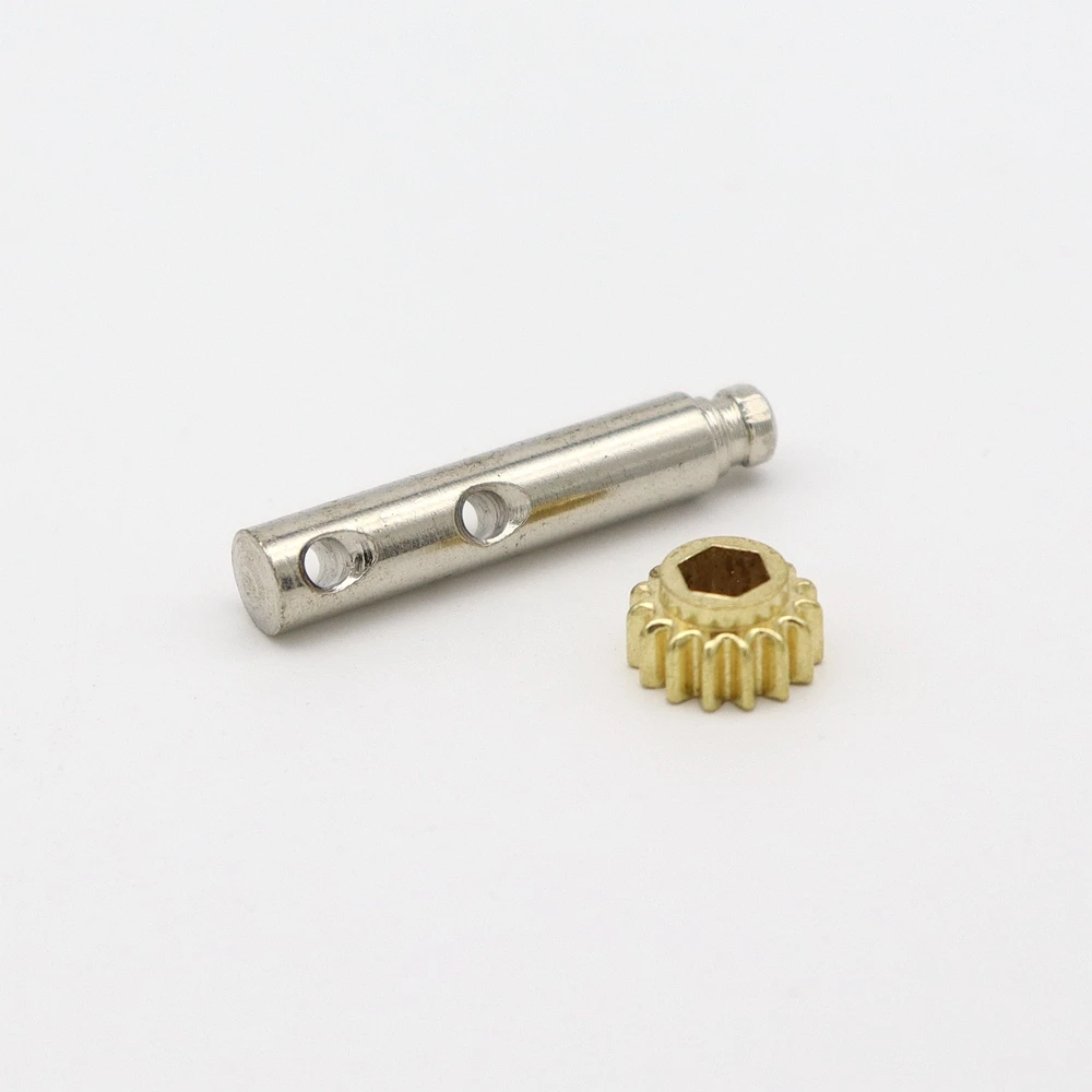 Guitar String Gear and Pull String Column，Hexagonal hole gear and String iron gear is 1：15