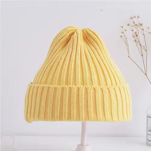 Baby Kids Ribbed Knitted Beanie Hats For Girls Boys Casual Toddlers Windproof Cap 6M-4Years Baby Photography Props Accessories - Image 9