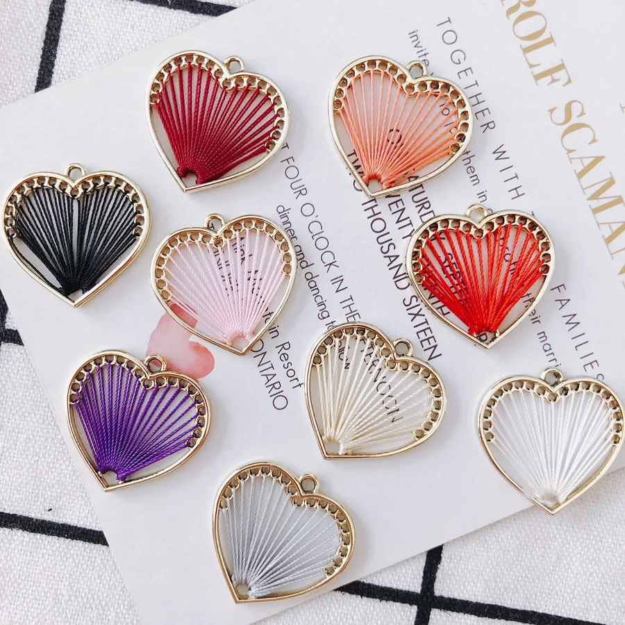 6pieces/lot Alloy love pendant earrings Jewelry Accessories pendant Earring Accessories