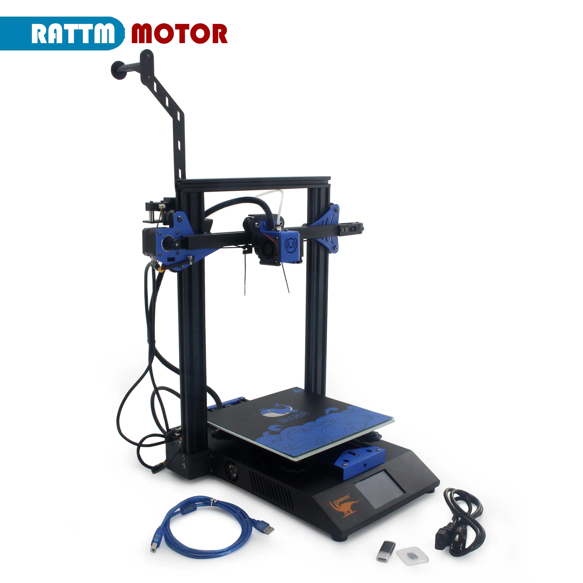 【EU /US】Bluer V2 3D printer Kit with Silent Driver TMC2225 High Precision 3.5 inch Large TFT Color Touch Screen 110V /220V