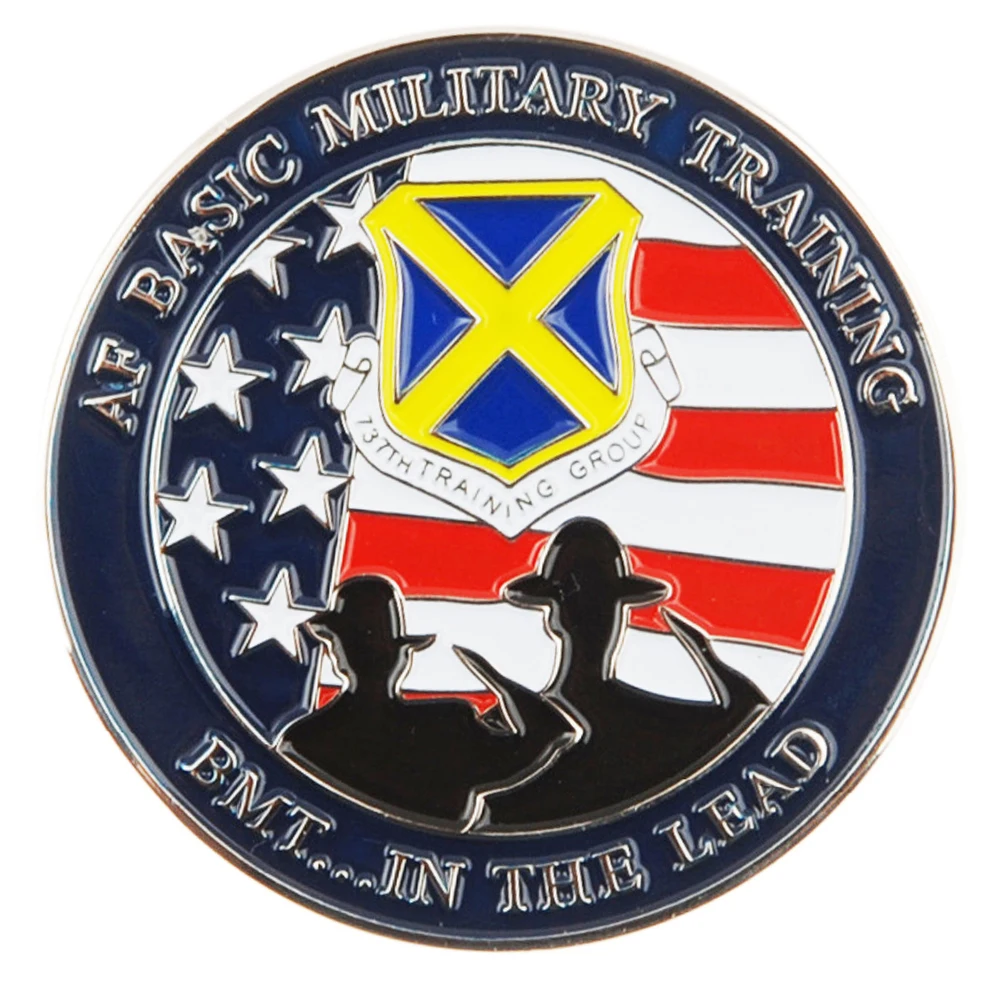 

US EAGLE AF BASIC MILITARY TRAINING 737TH TRAINING GROUP CHALLENGE BADGE COIN