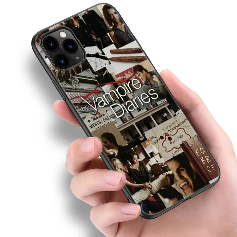 The Vampire Diaries Phone Case For Apple iPhone 13 12 Mini 11 Pro Max XR X XS MAX 6 6S 7 8 Plus 5 5S SE 2020 Black Cover Funda