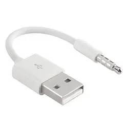 USB Short Charger Data SYNC Cable 3.5mm Jack Adapter Charging Cord Line for Apple ipod shuffle 3rd 4th 5th 6th 4/5/6 MP3 Player