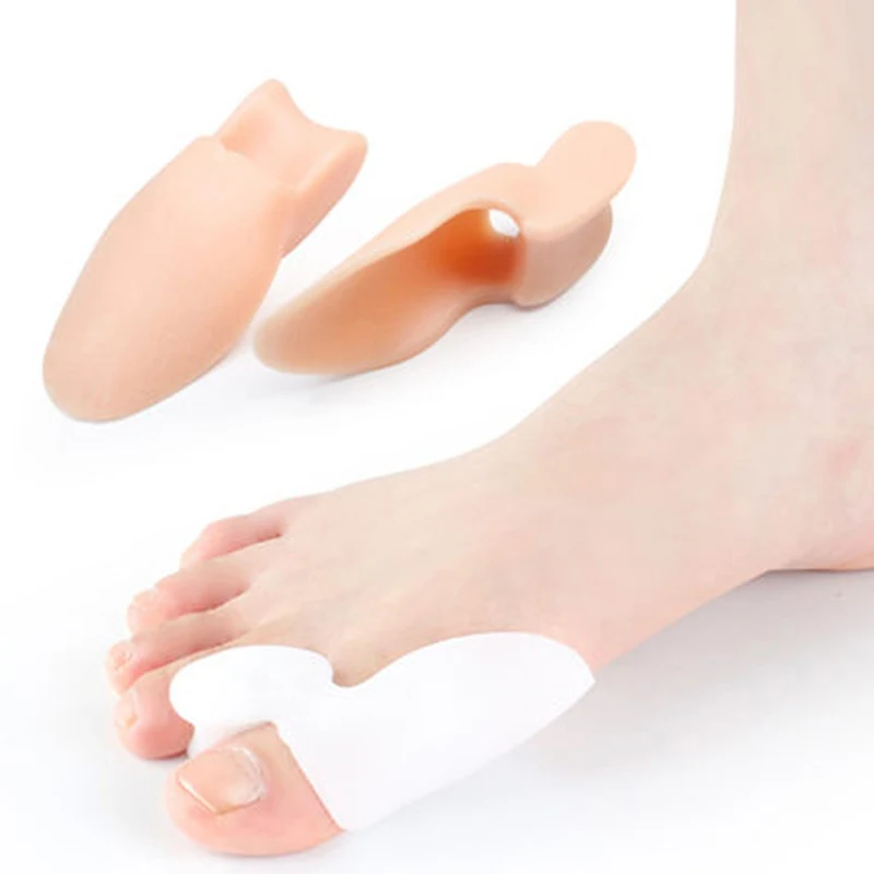 1Pair Silicone Gel Bunion Big Toe Separator Spreader Eases Foot Pain Adjuster Correction Hallux Valgus Bunion Corrector Pedicure