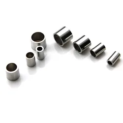 20PCS Stainless Steel Straight Tube Spacer Beads Metal Loose Big Hole Stopper Beads for DIY Bracelet Jewelry Making Findings