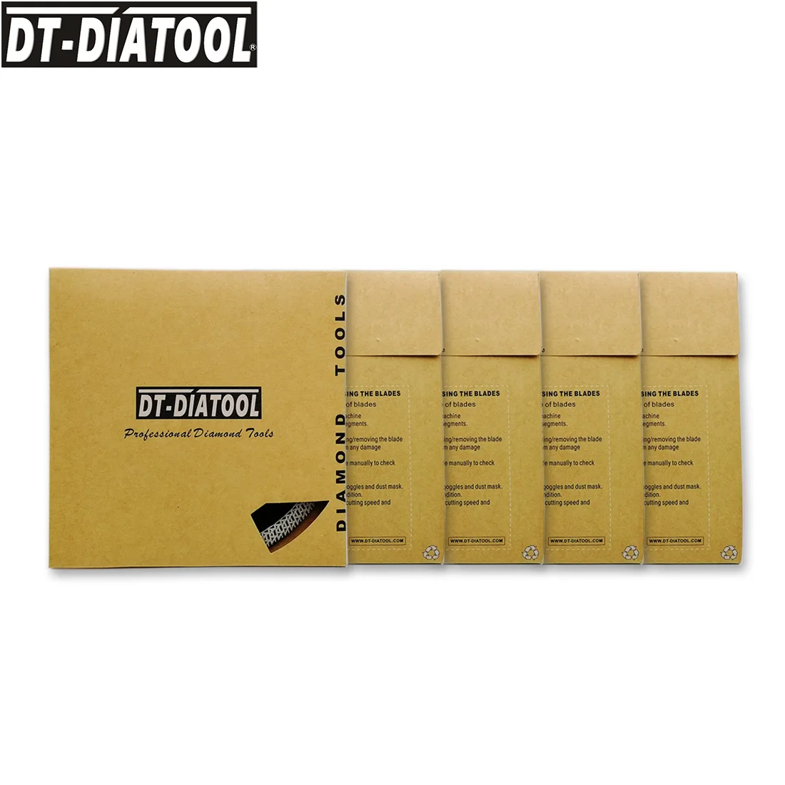 DT-DIATOOL 5pcs Dia 180mm/7 "Warm geperst Gesinterde Diamantdoorslijpschijf Mesh Turbo Diamant Saw blade Graniet Marmer Tegel Keramische