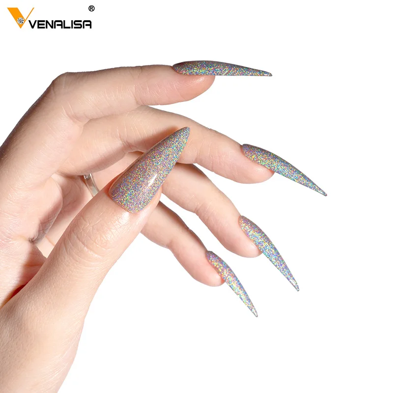 Venalisa Nieuwe Collectie Super Laser Gel Nagellak Glitter Effect Sparkling Semi Permanente VIP3 Kleuren Schoonheid UV Nagelgel Lak