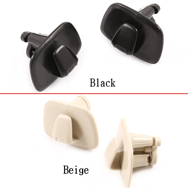 

2Pcs Car ABS Interior Roof Hooks Clothes Hanger Hook Trim for Volvo V90 S90 XC40 XC60 XC90 2015-2020