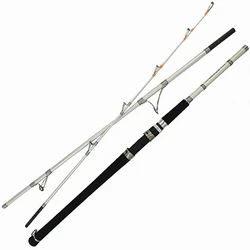 1.8/2.1/2.3m 7ft white carbon boat rod spinning rod slow jigging M power 3 sections portable travel fishing rod jig wt 80-150g