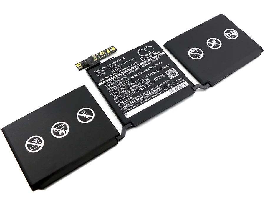 cameron sino battery for Apple A1708, MacBook Pro 13, MacBook Pro 13 (MPXW2CH/A), Macbook Pro 13 2016,