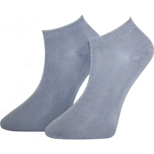 Adabella 12 Double Gray Male Bamboo Seamless Socket Short Socks