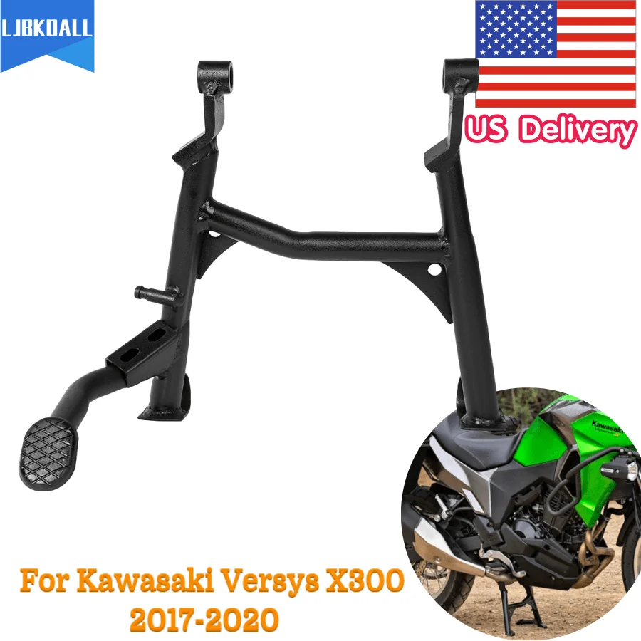 2018 2019 Versys X 300 Accessories Motorcycle Kickstand Foot Center Stand Support For Kawasaki Versys X300 Versys-X300 2017-2022