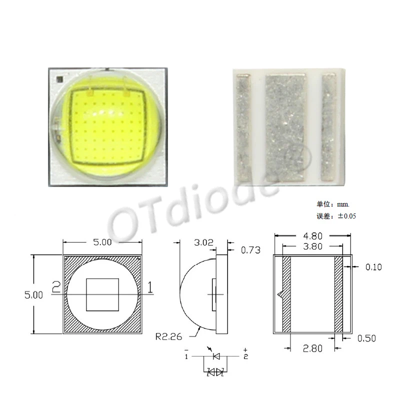 10PCS 1W 3W XPE 3.5*3.5mm 5W 10W 5*5mm XML-T6 XML2 3V  LED diodes LED Bulb LED Lamp Bead Flashlight Amber White Signal light DIY