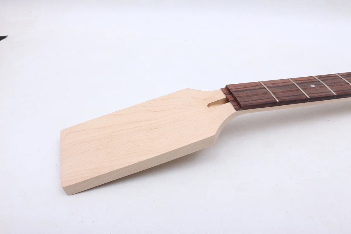 P bass guitar neck 24 fret 34 inch Maple Rosewood Fretboard dot inlay paddle head nut width 46- heel 65mm