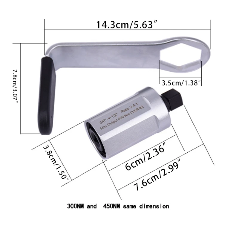 K1KA 300-800nm Repair Multiplying Amplifier Labor Saving Wrench Mini Torque Multiplier Multiplying Amplifier