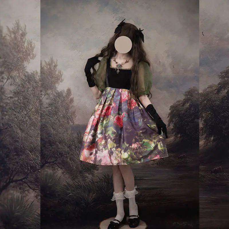 Vintage Lolita Jurk Elena Lolita Jurk In De Rose Korte Mouw Op Thee Party Prinses Kawaii Kleding Zoete Kostuum Jurk