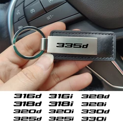 New leather metal car key chain keychain car key ring for BMW 340d 335d 330d 328d 325d 320d 318d 316d 340i car Accessories