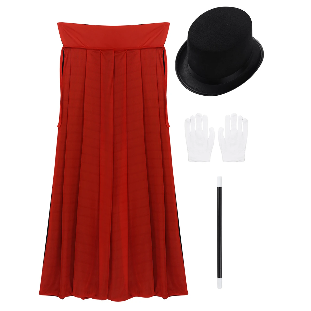 Meninos meninas halloween mágico cosplay traje capa colete chapéu varinha mágica luvas conjunto para carnaval coro jazz dança desempenho