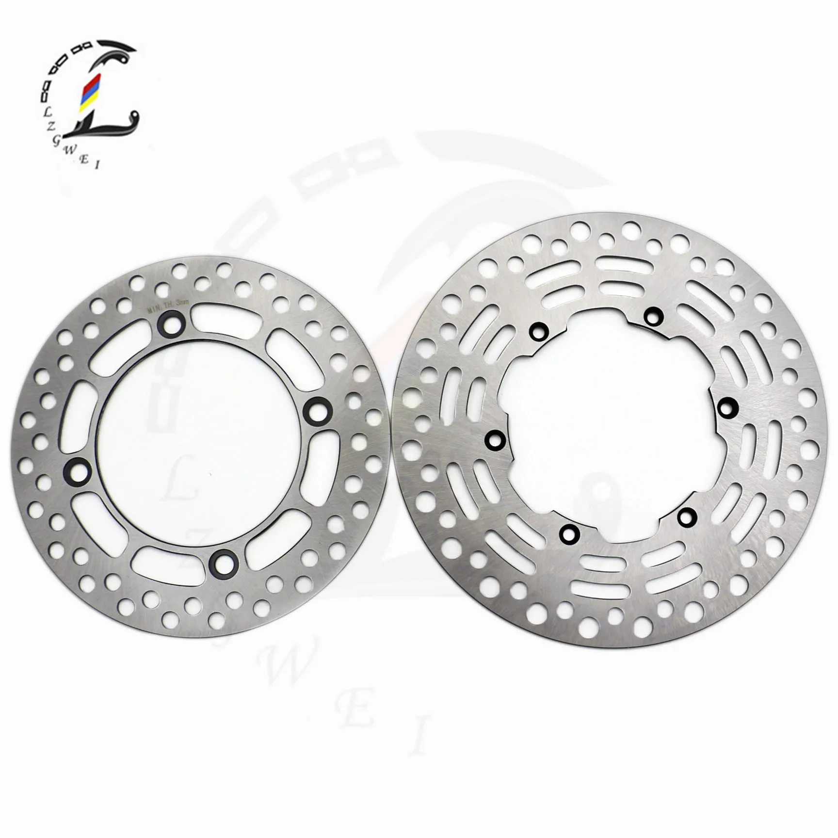 Motorcycle Front Rear Brake Discs Rotors For Suzuki DR250 DR350 Dejbel (SJ45A/DOHC) DR 250 350 1998 1999 Off-road Accessories