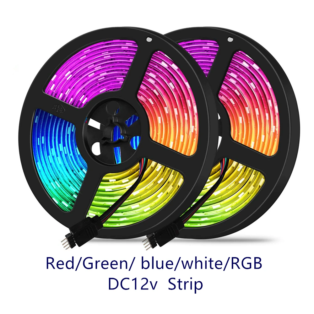 LED Strip Light 5m 10m DC12V Red Green Blue Warm Cool White yellow waterproof Flexible SMD 2835 LED Diode Ribbon Tape Lamp