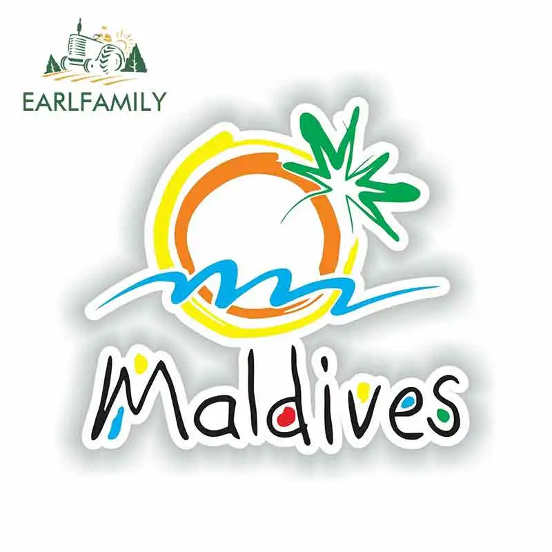 EARLFAMILY 13 см x 11,9 см для Мальдивских планшетов и наклеек для ремонта, креативные наклейки, подходящие для GTR EVO SX