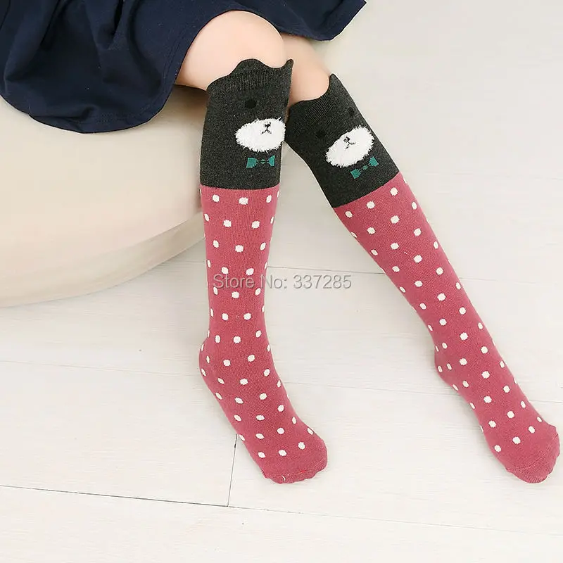 Kinder-Wärmesocken, Kurze Niedliche Cartoon-Socken für Mädchen, Kniehohe Socken für Kleinkinder, Baumwoll-Babysocken mit Tiermotiven, Überkniestrümpfe für Mädchen – Detail 17