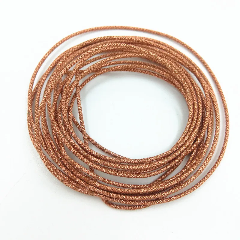 10m/20m 8/12/16/24 Strands Speaker Lead Wire Braided Twisted Copper Cable Gold DIY for 5