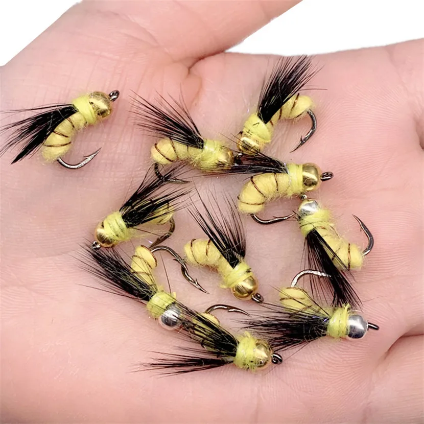 3/6Pcs Angeln Fliegen Realistische Nymph Scud Fly für Trout Fly Angeln Streamer Binden Künstliche Köder Köder – Detail 16