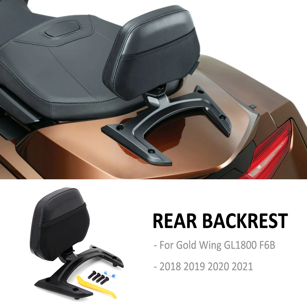 2018-2021 Motorcycle Passenger Seat Rear Backrest Cushion Back Rest Pad For Honda Gold Wing Goldwing GL 1800 GL1800 GL1800B F6B