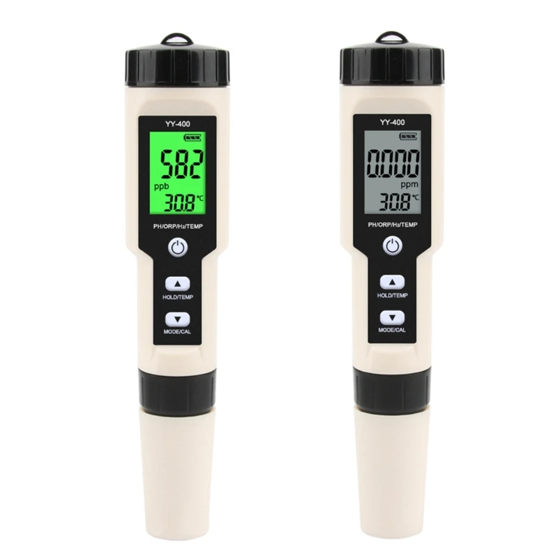 Newest YY-400 4 in 1 PH/ORP/H2&TEM Meter Digital Dydrogen Ion Concentration Test 964E