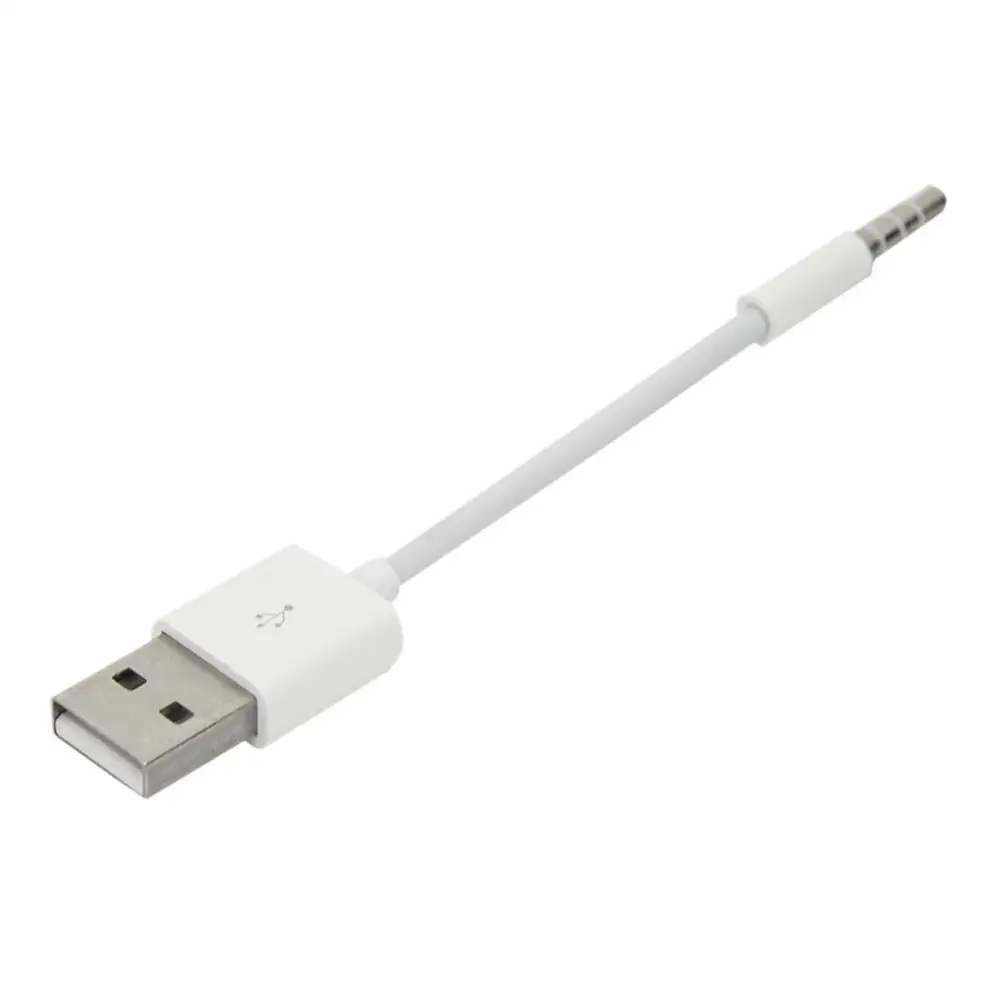 USB Short Charger Data SYNC Cable 3.5mm Jack Adapter Charging Cord Line for Apple ipod shuffle 3rd 4th 5th 6th 4/5/6 MP3 Player