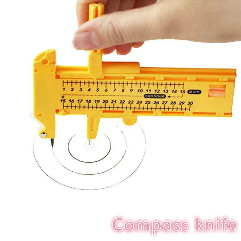 1-30cm Adjustable Compasses Circle Cutter,Sewing Round Cutting Knife Patchwork Scrapbooking Cards Cutters Paper-Cutting Tool.