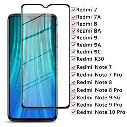 Protective Glass For Xiaomi Redmi 7 7A 8 8A 9 9A 9C K30 Tempered Glass Note 7 8 8T 9 9S 10 Pro Screen Protector