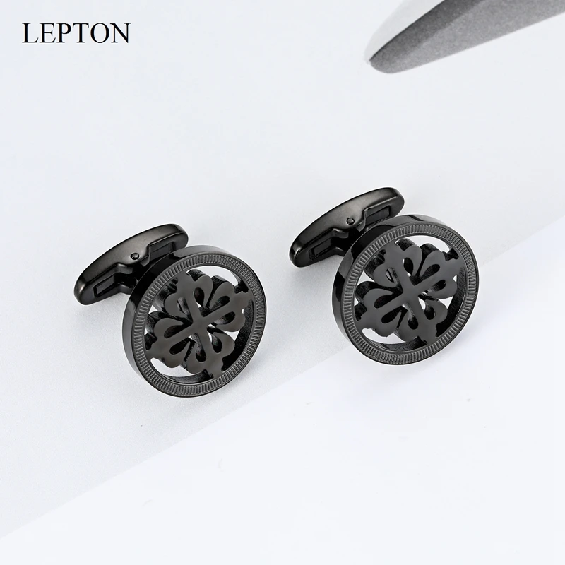 LEPTON Crusaders Cufflinks High Quality Stainless Steel Cufflink For Mens Fathers Day Lover Friends Wedding Anniversaries Gifts