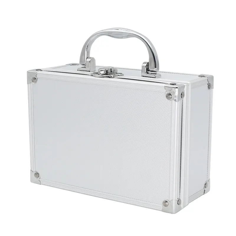 Aluminium Alloy Suitcase Binocular Magnifier Packing Box Built-in Bubble Metal Box with Lock for Eyeglass Type Dental Loupe