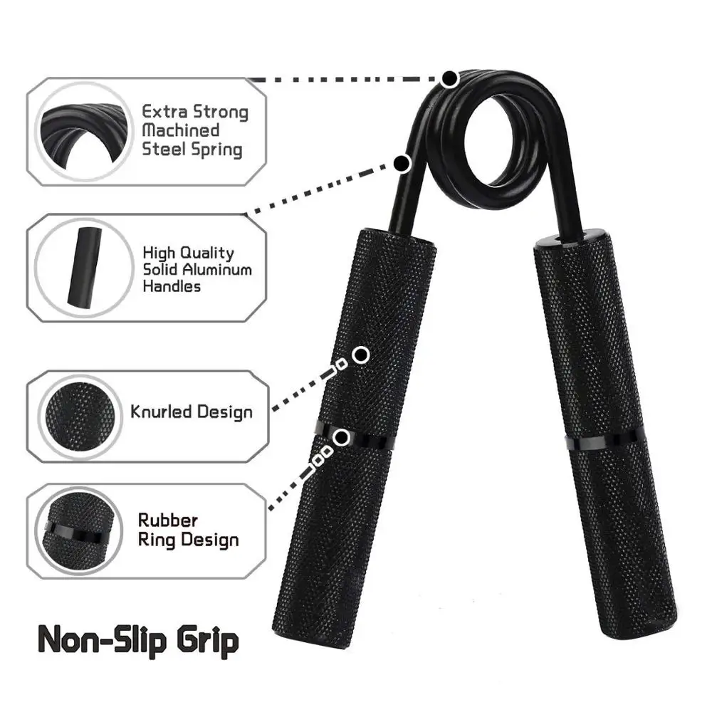 Aluminum Heavy Hand Grip Wrist Rehabilitation Developer Home Fitness Handgrip Muscle Strength Training Device Carpal Expander