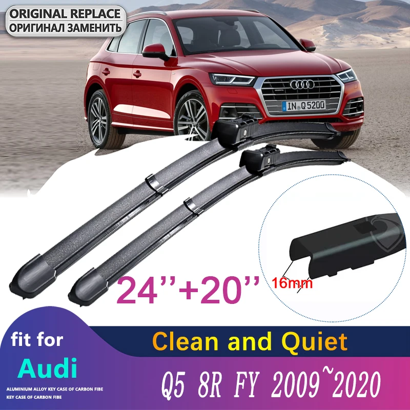 

Car Wiper Blades for Audi Q5 8R FY 2009~2020 2010 2011 2012 2015 2016 2017 Front Windscreen Windshield Wipers Car Accessories