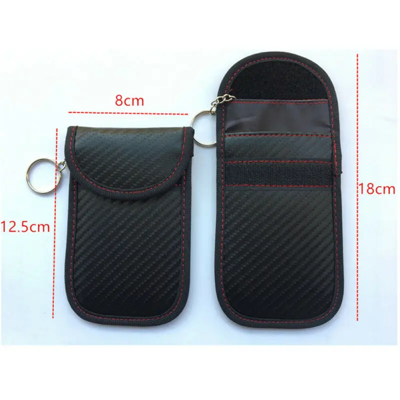 2019 Nieuwste Hot 1Pc Anti-Diefstal Auto Sleutelhanger Rfid Signaal Blocker Faraday Signal Blokkeren Bag Key portefeuilles Rfid Key Protector