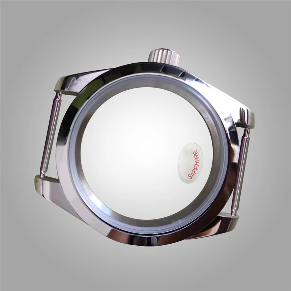 For Miyota 8215 39mm Watch Case Sapphire Glass Fit for Mingzhu 2813/3804 Movement