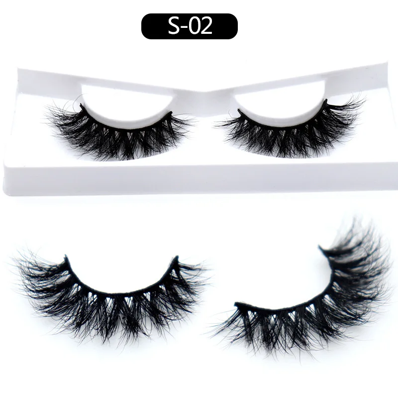 Mink Hair False Eyelashes Natural Cross-Multi-Layer 3-Dimensional Eye Ophthalmic Hair 3D False Eyelashes Makeup Cosmetic Gift