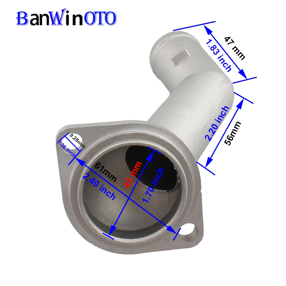 Engine Cooling Radiator Coolant Hose Connector Outlet Pipe fit for VW Volkswagen Golf Jetta Beetle Audi TT 06A121121C 06A121121F